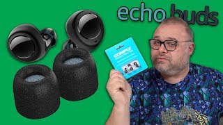 Comply Amazon Echo Earbuds Memory Foam Tips  How Good Are They [upl. by Ariak]