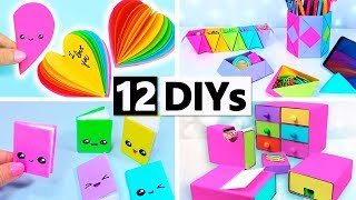 12 DIY UTILES ESCOLARES REGRESO A CLASES [upl. by Navets297]