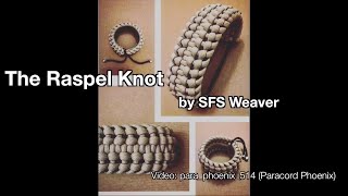 The Raspel Knot Paracord Bracelet design by SFS Weaver 6Strand without buckle [upl. by Noseaj]