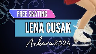 Lena CUSAK CRO  Junior Women Free Skating  Ankara 2024 [upl. by Ailecara99]