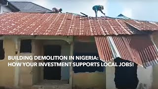 Building Demolition in Nigeria How Your Investment Supports Local Jobs – See Description [upl. by Bidget415]