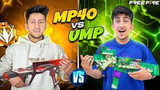 Mp40 Vs Ump Which Gun Is Best Winner Gets Gold Chain 😍 1 Vs 1  Garena Free fire [upl. by Kenzi]