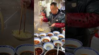 Twice cooked pork noodles streetfood foodblogger [upl. by Nylrahc]