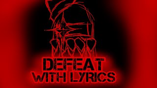 Defeat WITH LYRICS Old Version  FNF Lyrical Cover  Vs Impostor V4 [upl. by Leiruh683]