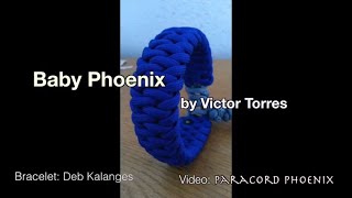 The Baby Phoenix Paracord Bracelet design by Victor Torres 4strand [upl. by Schoening681]