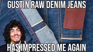 GUSTIN RAW DENIM REVIEW ANOTHER SHOT AT GUSTIN RAW SELVEDGE DENIM [upl. by Eriuqs]