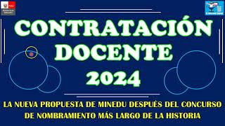 LA NUEVA PROPUESTA DEL CONTRATO DOCENTE 2024 [upl. by Rhyner]