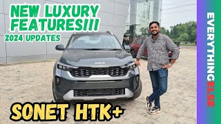 Kia Sonet HTK 2024  Sonet 2024 Updated Features [upl. by Harrat]