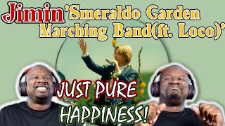 OLD SCHOOL FAN REACTION Jimin Smeraldo Garden Marching Band feat Loco Official Track Video [upl. by Notgnimer]