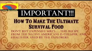 prepper Super Food  Traditional Natural Native American recipe [upl. by Vasilek]