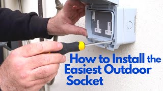 How to Install the Easiest Outdoor Socket [upl. by Acinomaj]