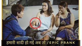 Ring Engagement Prank on Girls  vishal goswami baba [upl. by Sivar]