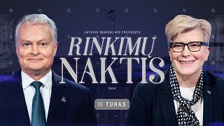 LAIKYKITĖS TEN PREZIDENTO RINKIMAI II TURAS 2024  Rinkimų naktis su Laisvės TV [upl. by Legna]