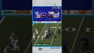 AmonRa St Brown to Jared Goff for the Lions touchdown was WILD [upl. by Alinna]