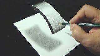 Very Easy  How to Draw Floating Letter quotIquot  3D Trick Art on Paper [upl. by Kenzie]