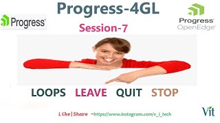 Progress 4GLSession7  Looping Statements vitechtalks6017  Progress Training VITechTalks [upl. by Attenborough998]