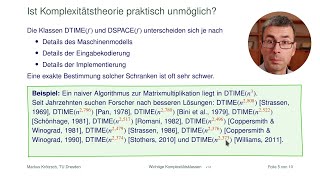 Deterministische Komplexitätsklassen Einführung und Überblick [upl. by Etnud340]