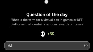 Dropee Question of the day answer  what is the term for a virtual box in games or NFT platforms [upl. by Ranilopa]