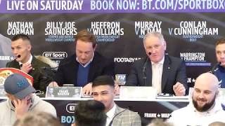 Josh Warrington vs Carl Frampton FULL amp FINAL PRESS CONFERENCE [upl. by Nicodemus77]