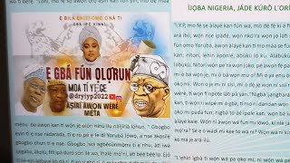 DEMOCRATIC REPUBLIC OF THE YORUBA  15072024 BESENLO OO [upl. by Meir]