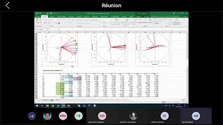 GEOSTATISTIQUES APPLICATION DE LACP ANALYSE EN COMPOSANTES PRINCIPALES  SUR EXCEL [upl. by Asiuol]