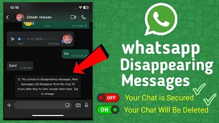 whatsapp disappearing messages on karne se kya hota hai  WhatsApp disappearing messages kya hai [upl. by Kauppi11]