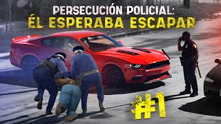 Persecución policial Él esperaba escaparse 1 [upl. by Dylana106]