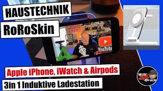 RoRoSkin Mag Safe Ladestation Induktive Ladestation Apple Watch amp iPhone [upl. by Jarrell]