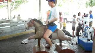 Riding a Bally Champion horse at the Fort Worth TX Stockyards [upl. by Blaise]