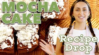 CoffeeKahlua Soaked Mocha Snacking Cake  Recipe Drop  Food52 [upl. by Hnao]