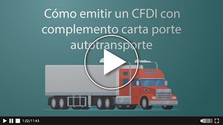 Complemento carta porte autotransporte  Ejemplo  CFDI Transportista  Tutorial [upl. by Einej]