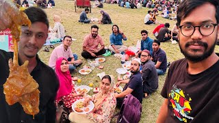 Eating Iftar With Friends  Muri Makha Dum Birayni Peshawari Haleem [upl. by Durwin]