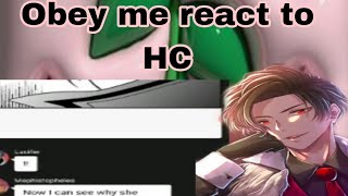 Obey me textObey me react to HC [upl. by Robinette584]