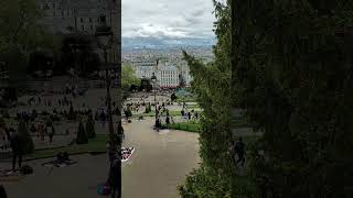 Beautiful view of Montmartre in Paris shorts ytshorts youtubeshorts youtubes [upl. by Helfant]