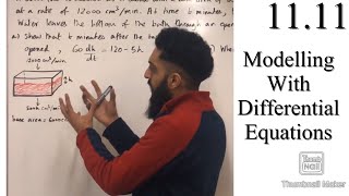 Edexcel A Level Maths 1111 Modelling with Differential Equations [upl. by Ihab]