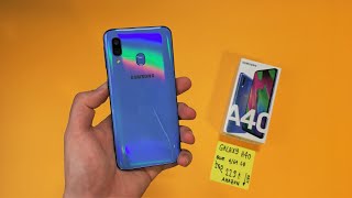 Samsung Galaxy A40 Unboxing  A Compact BEST BUY [upl. by Kajdan]