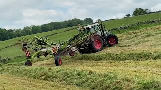 Fendt rowing up at Drumraik farm 2024 [upl. by Dorej852]