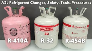 A2L Refrigerants R454B and R32 Explained Bottles Changes Rules Tools [upl. by Otrebcire724]