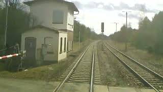 Führerstandsmitfahrt von Cottbus Hbf nach Görlitz in Echtzeit [upl. by Yraunaj421]