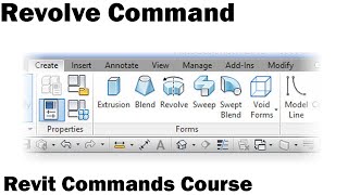 Revit Commands Course  Revolve Command [upl. by Ainnos]