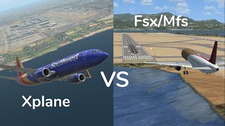 Xplane VS MfsFsx  Which Flight Sim is Better [upl. by Adnylem]