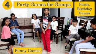 4 Funny games  Fun Group Games for Kids  Birthday Party Games for Kids  Funny Party Games [upl. by Drofxer62]