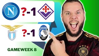 Serie A Gameweek 8 Predictions amp Betting Tips  Napoli vs Fiorentina [upl. by Namialus]