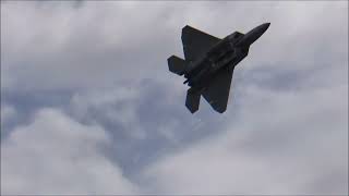 20240622 Quad City Air Show F22 Raptor [upl. by Alrep]