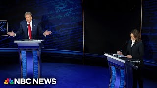 Watch closing statements from Harris and Trump at 2024 presidential debate [upl. by Aryajay]