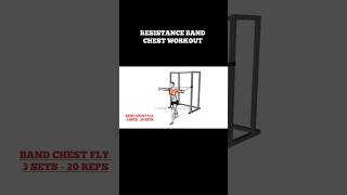 The Best Chest Workout You Can Do With Resistance Bands shorts fitness [upl. by Siraved]