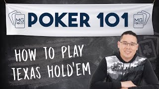 How to Play Texas Holdem for Beginners  Poker 101 Course [upl. by Iolenta610]