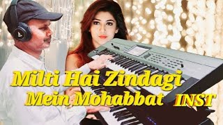 synth keyboard  Milti Hai Zindagi Mein Mohabbat  Lata Mangeshkar  banjo  flute [upl. by Dyke]