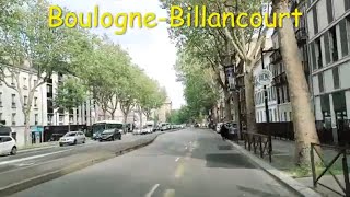 BoulogneBillancourt 4K Driving French region [upl. by Nosnorb371]