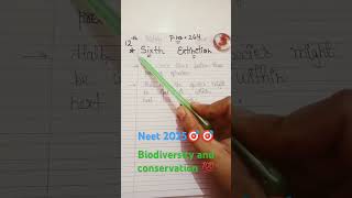 Sixth extinction topic class 12th biology neet2025biology🎯🎯💯❤️💯💯 [upl. by Cohette823]